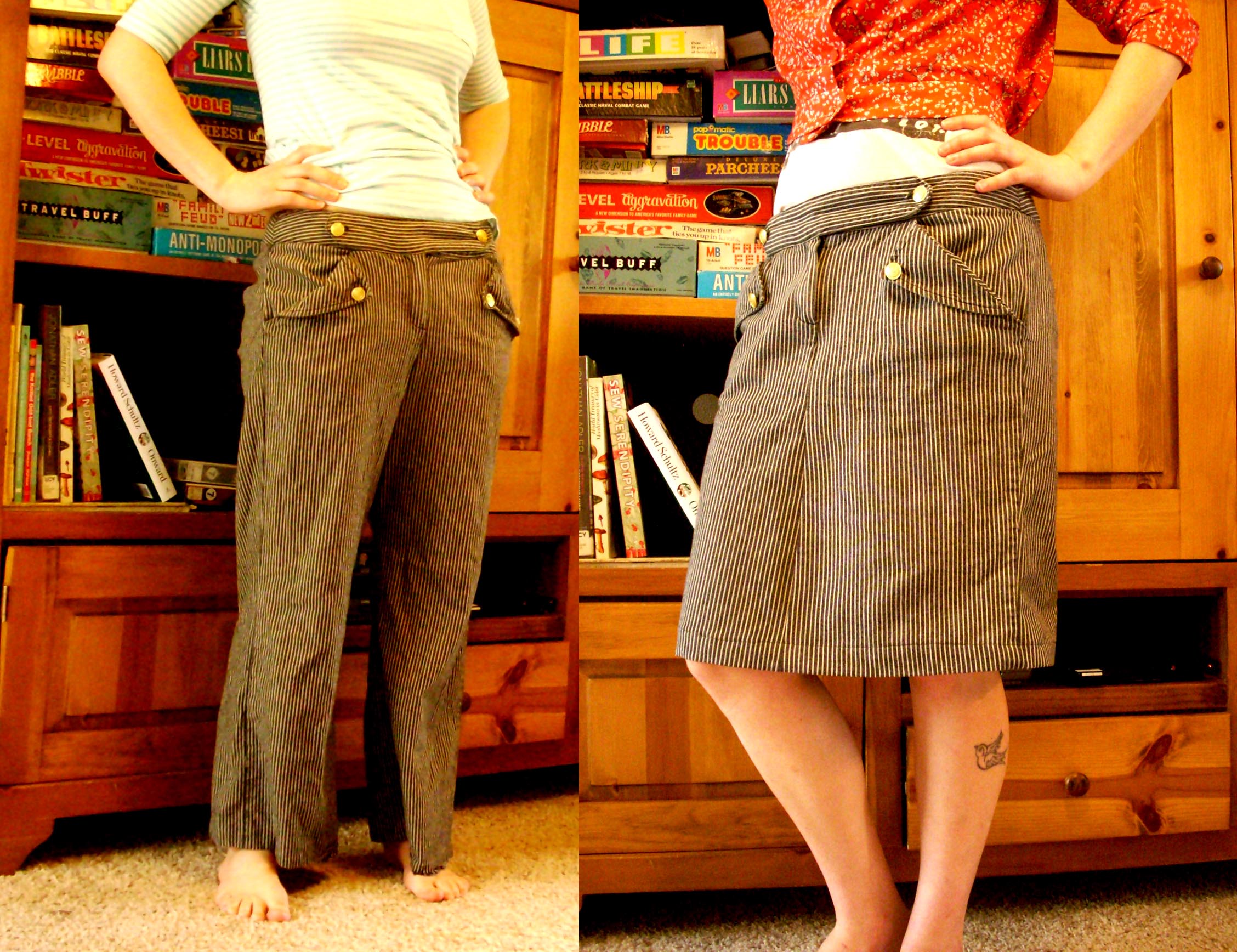 Make Jeans Into A Skirt 77